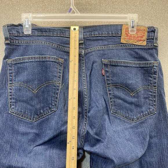 Levi's 505 Jeans Men's 36x34 Regular Fit Straight Leg - Picture 6 of 14